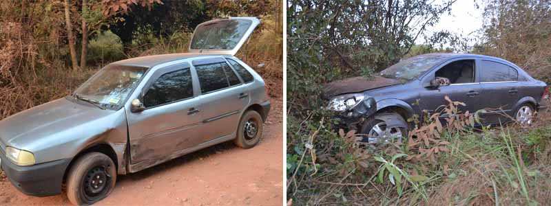Veículos se envolvem em acidente na estrada do Burrinho
