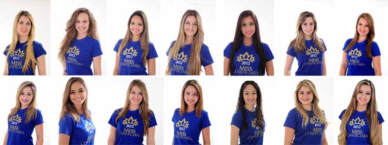Quatorze meninas disputam o título de Miss Comerciária 2012; convites já estão à venda