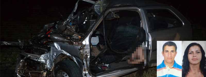 Acidente entre carro e carreta mata casal paraguaçuense próximo a Lutécia