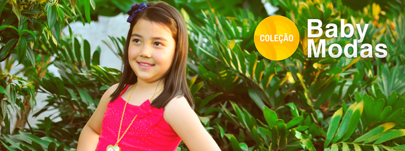 Eduarda Mayumi é clicada com os looks da coleção verão da Baby Modas