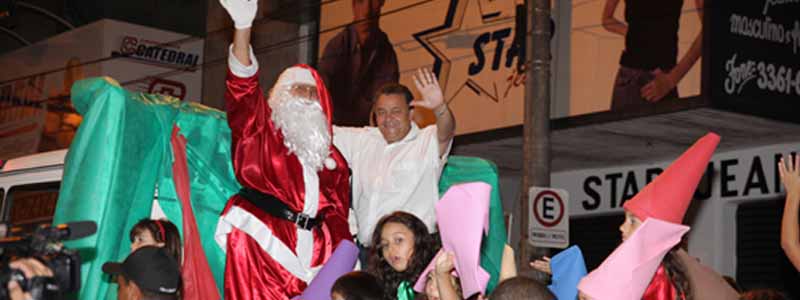 Chegada do Papai Noel será no dia 10 de dezembro