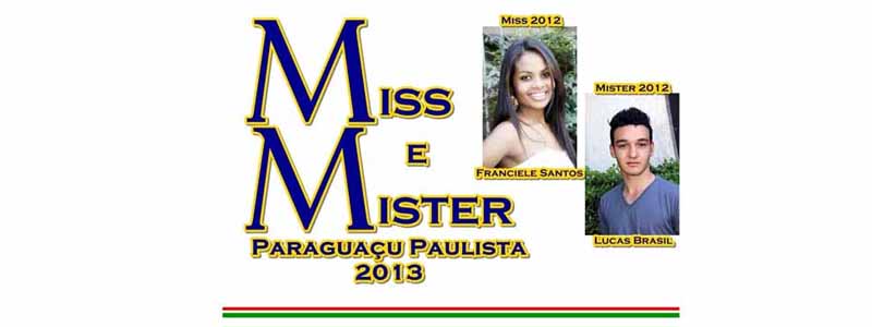 Concurso Miss e Mister Paraguaçu será em março e contará com o apoio da Prefeitura Municipal