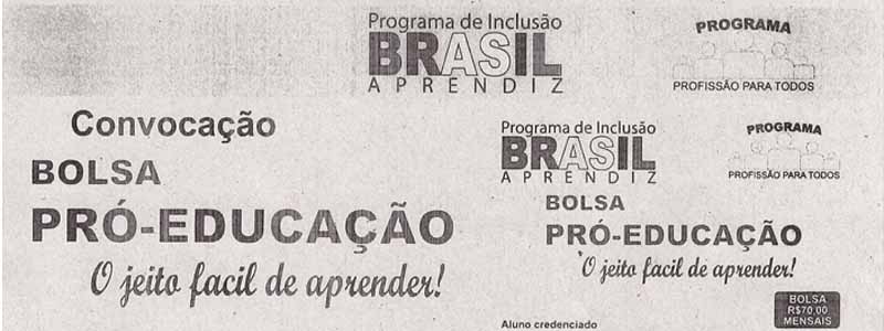 Prefeitura alerta sobre propaganda de cursos de idiomas que está distribuindo panfletos em Paraguaçu