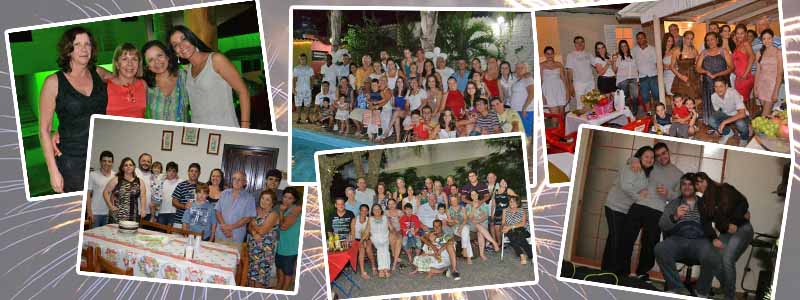 Famílias e amigos se reúnem para as festas de fim de ano; confira as fotos