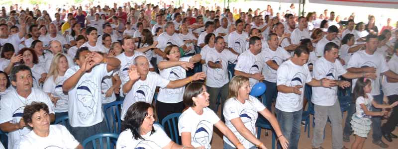7º Acampamento Sênior de Paraguaçu encerra com missa no sítio da Associação Água Viva