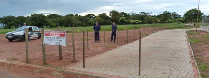 Presença de Guardas Municipais apoia comunidade que já usa a pista de caminhada