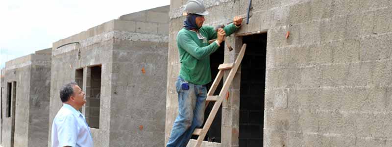 Obras para construção das unidades habitacionais em Paraguaçu seguem em ritmo acelerado