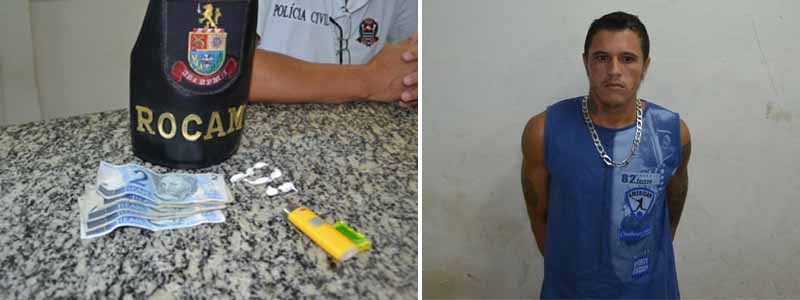 Rocam localizada cocaína escondida dentro de botina e leva homem para a cadeia