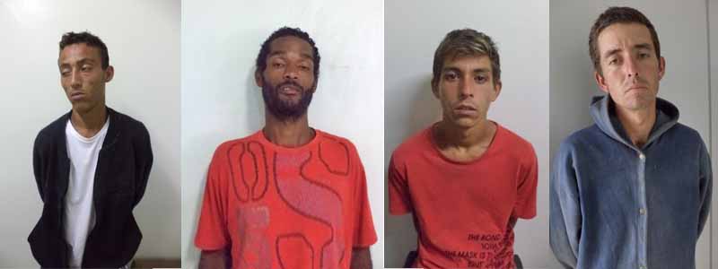Residência é furtada 6 vezes em menos de 10 dias; quatro envolvidos nos furtos são presos
