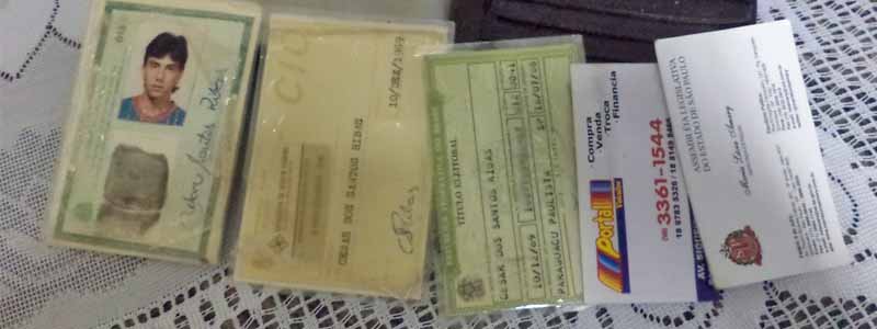 Após assaltante levar carteira e a quantia de R$ 2.800, vítima tem documentos pessoais recuperados