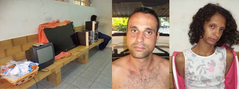 Casal é preso após furtar clínica no centro da cidade