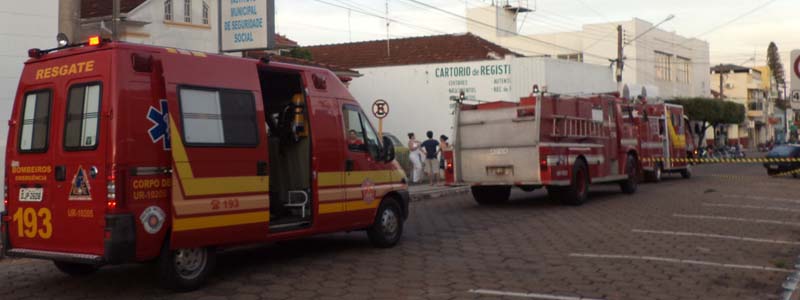 Princípio de incêndio é registrado no Cartório de Registro Civil de Paraguaçu