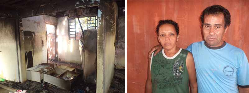 Família perde tudo em incêndio e pede ajuda da população