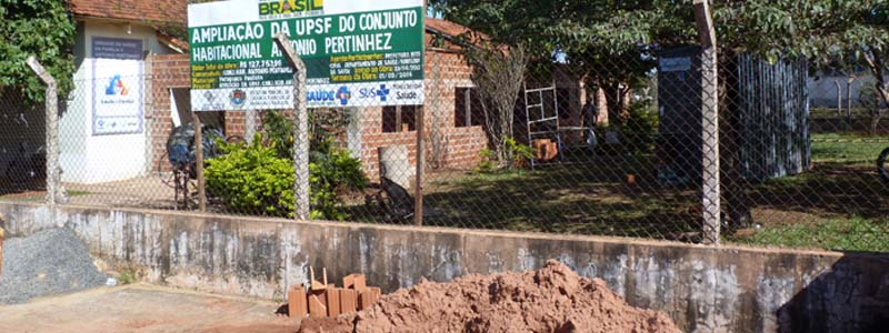 Unidade de saúde do conjunto habitacional “Antônio Pertinhez” recebe obras de ampliação