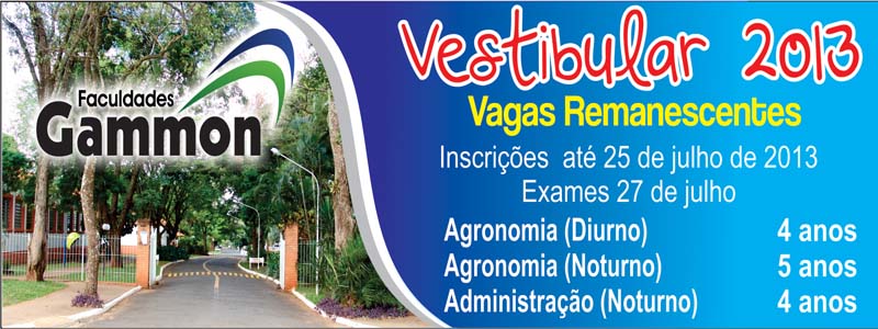 Vestibular 2013 Inscrições abertas para Vagas Remanescentes