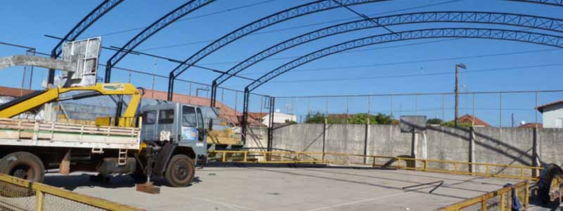 Quadra Elzinha recebe cobertura e readequação
