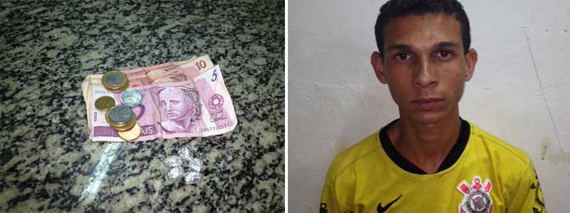 Pintor é preso vendendo crack na Vila Fercon