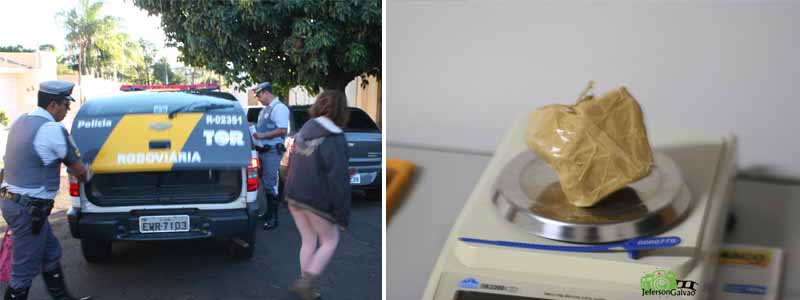 Passageira de ônibus é presa transportando porção de crack