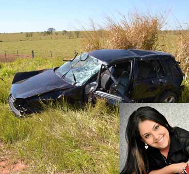 Ex-moradora de Paraguaçu, grávida de 2 meses, capota carro em rodovia