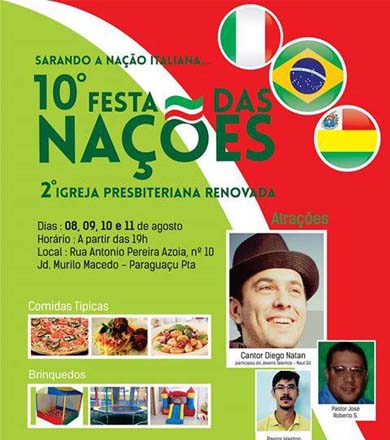 Festa das Nações da Igreja Renovada tem início nesta quinta-feira