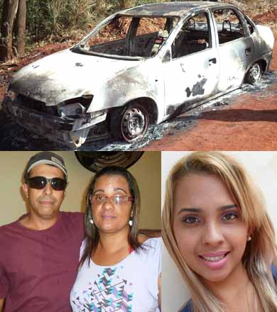 Corpos de família são encontrados carbonizados em porta-malas de carro, em Paraguaçu Paulista