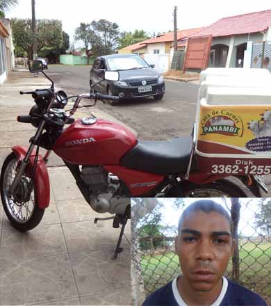 PM recupera moto furtada e prende infrator