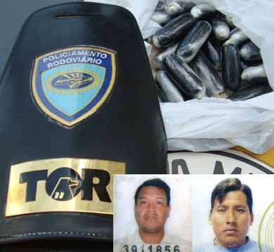 Estrangeiros são presos com mais de 100 cápsulas de cocaína no estômago