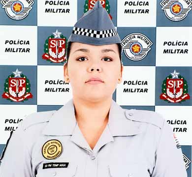 Homenagem ‘PM do Mês’ é prestada para Soldado Temporária Isabelli dos Santos