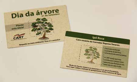 CART comemora Dia da Árvore com distribuição de sementes
