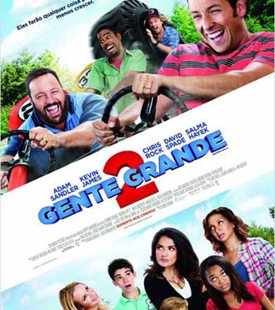 Comédia “Gente Grande 2” entra em cartaz na próxima sexta no Cine Teatro Municipal
