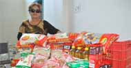 Prefeitura e Walmart arrecadam aproximadamente 500kg de alimentos