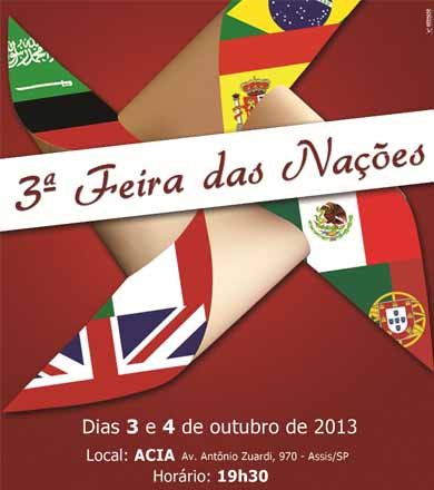 3ª Feira das Nações da Fema começa nesta quinta-feira
