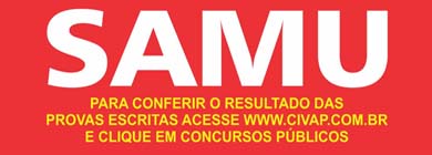 Resultado das provas do concurso do SAMU já está disponível
