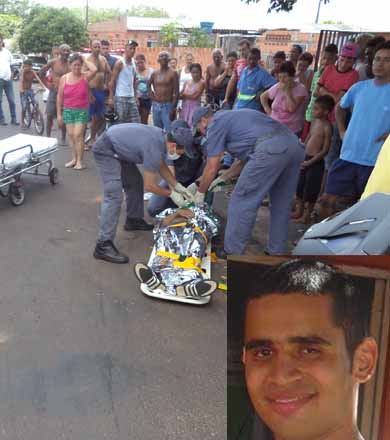 Motociclista fica em estado grave após colidir em caminhonete na Vila Marim