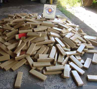 Polícia de Assis acha meia tonelada de maconha em fundo falso de caminhão de sucata
