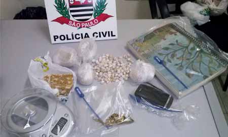 Polícia Civil leva jovem para a cadeia e apreende grande quantidade de drogas em Assis