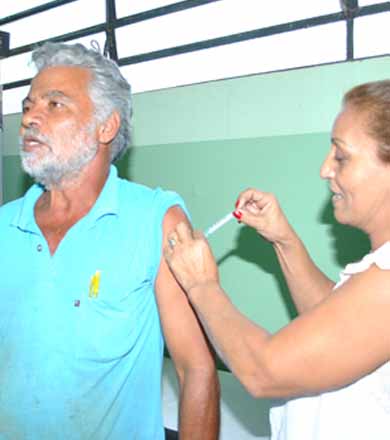 Acontece neste sábado em Paraguaçu o Dia “D” da vacinação contra a gripe