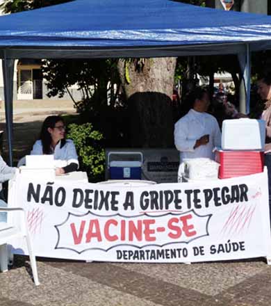 Departamento de Saúde alerta população para vacinar contra a gripe antes do frio