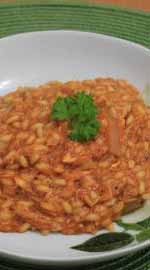 Risoto de frango com creme de leite