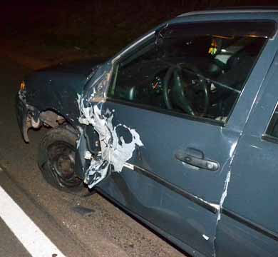 Animal na pista provoca acidente entre carros em frente ao presídio de Paraguaçu