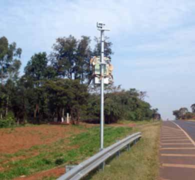 Trevo da rodovia próximo a Avenida Sete ganha radar de controle de velocidade