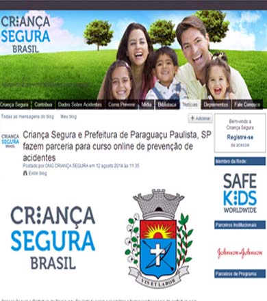 Prefeitura e ONG Criança Segura vão mobilizar Paraguaçu para prevenir acidentes com crianças