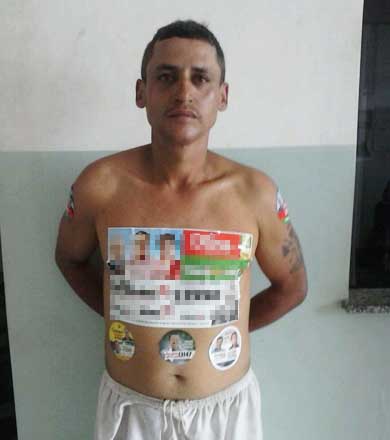 Homem 'adesivado' furta veículo por estar com o pé machucado e não conseguir andar