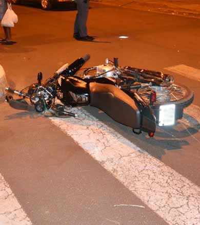 Motociclista fica ferido em acidente ocorrido no mesmo local onde idosos morreram nesta semana
