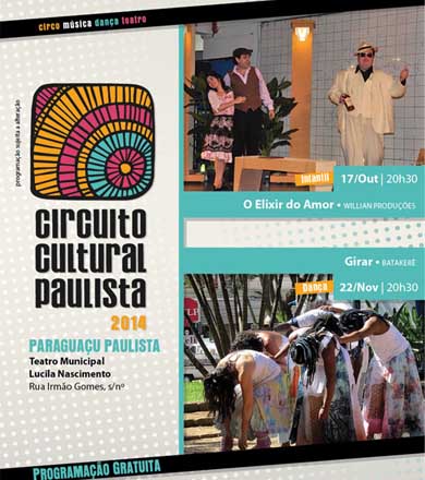 Paraguaçu recebe nesta sexta a ópera infantil “O Elixir do Amor” pelo Circuito Cultural