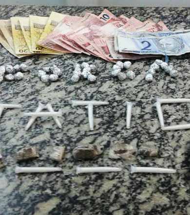 Policial é agredido com soco durante ocorrência que levou dupla para cadeia por tráfico de drogas