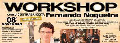 Sábado tem workshop gratuito na Escola Municipal de Música em Paraguaçu
