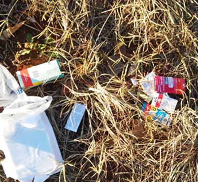Apesar dos pontos fixos de coleta em Paraguaçu, população ainda descarta remédios no lixo comum
