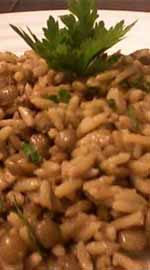 Arroz com lentilha