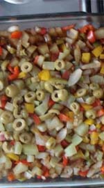 Salada de legumes assada